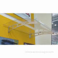 Door Canopy with Clear Polycarbonate Sheet and Aluminum Bracket